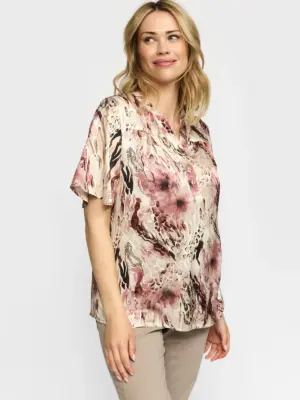 2-BIZ AMORA ROSA LEO BLUSE