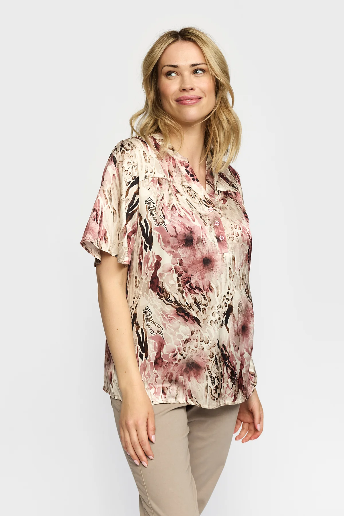 2-BIZ AMORA ROSA LEO BLUSE