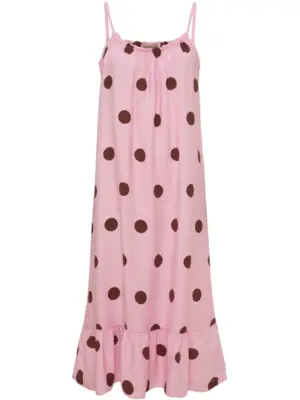 MARTA DU CHATEAU LULIANA PINK/ BRUN KJOLE