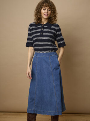 FRANSA FRCHICAGO 3 DENIM NEDERDEL