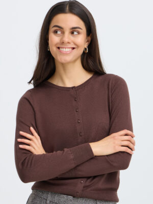 FRANSA FRZUBASIC BRUN CARDIGAN