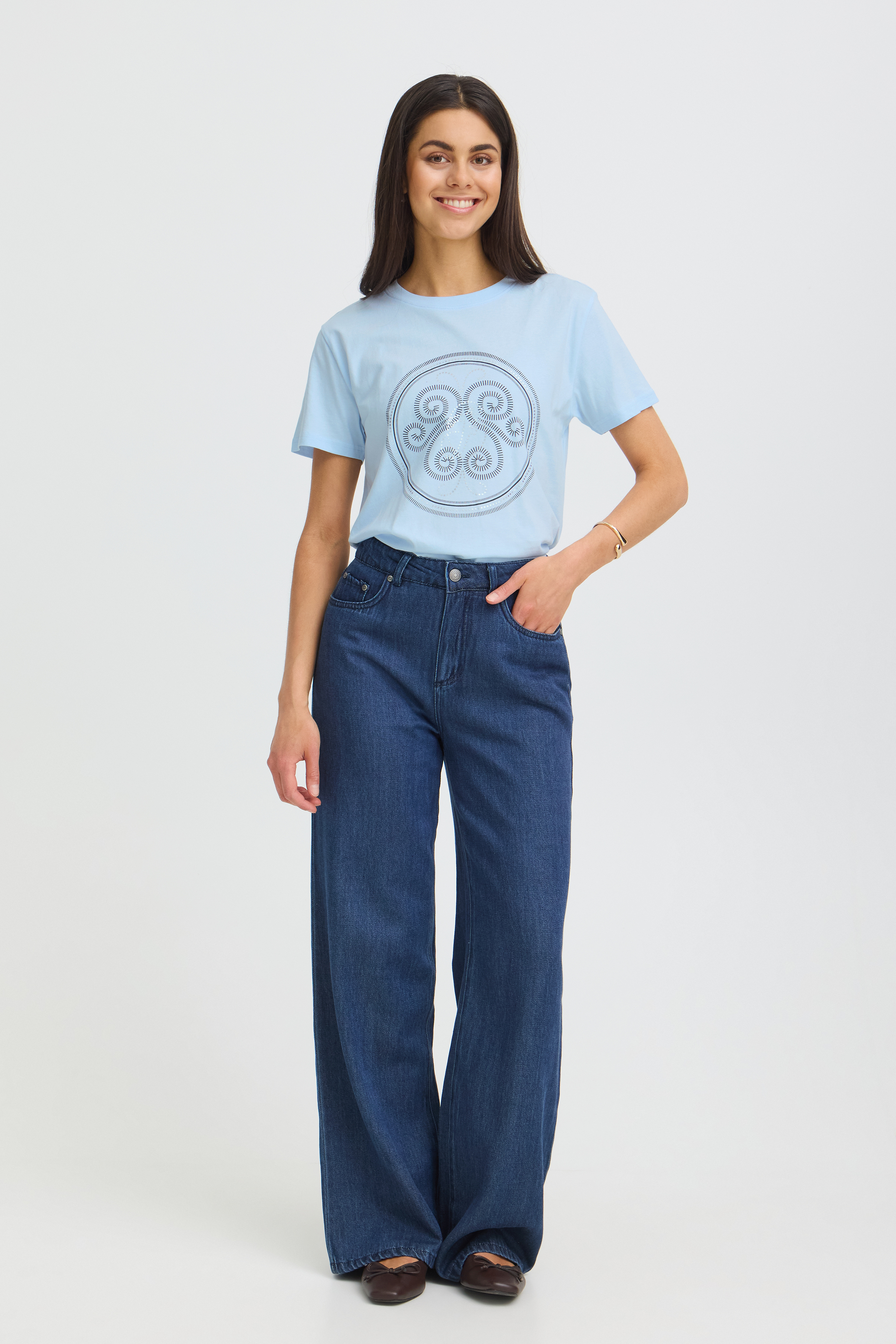 FRANSA BLÅ FRZARY T-SHIRT