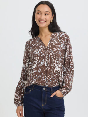 FRANSA FRFLOWA BRUN BLUSE