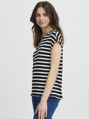 FRCANO TEE 1 NAVY/HVID T-shirt