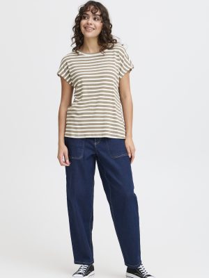 FRCANO TEE 1 SAND/HVID T-shirt