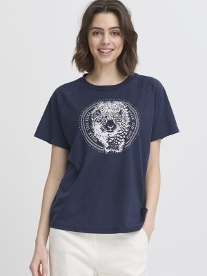FRELINA TEE 3 NAVY T-shirt