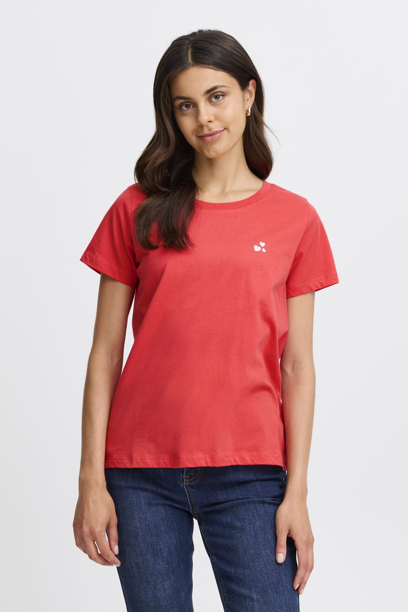 FXJENI TEE 7 RØD T-shirt