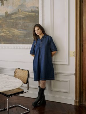 CUWINNIE ARPA MØRK DENIM Kjole
