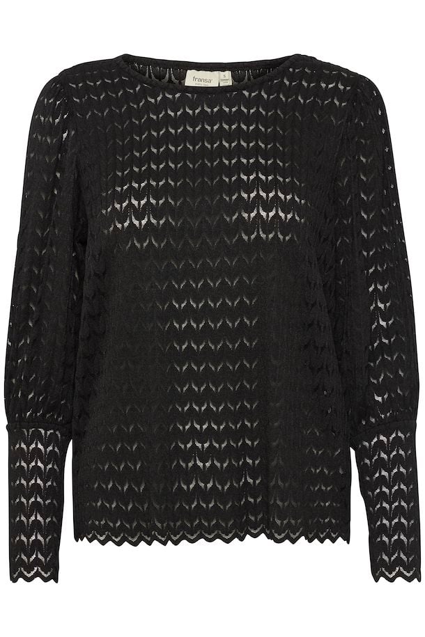 FRCHANTAL 1 SORT Bluse - Billede 2