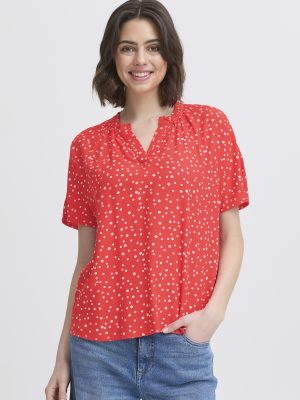 FRKAMMA BL RØD/PRIK Skjorte Ingen farve