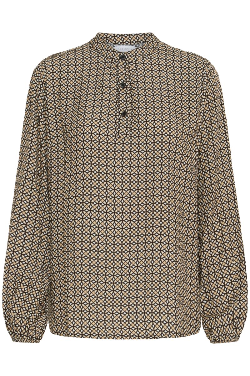 SBIBERIA SAND/SORT Bluse