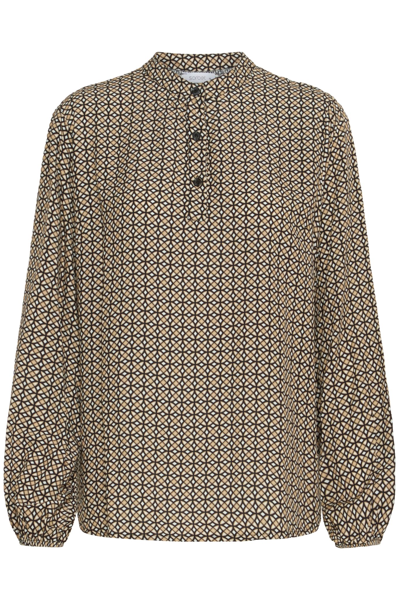 SBIBERIA SAND/SORT Bluse