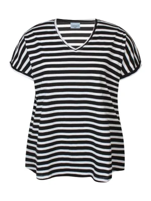ALBERTA 716 SORT/HVID T-shirt