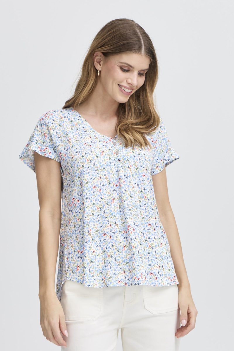 FRHEAT BLÅ Bluse