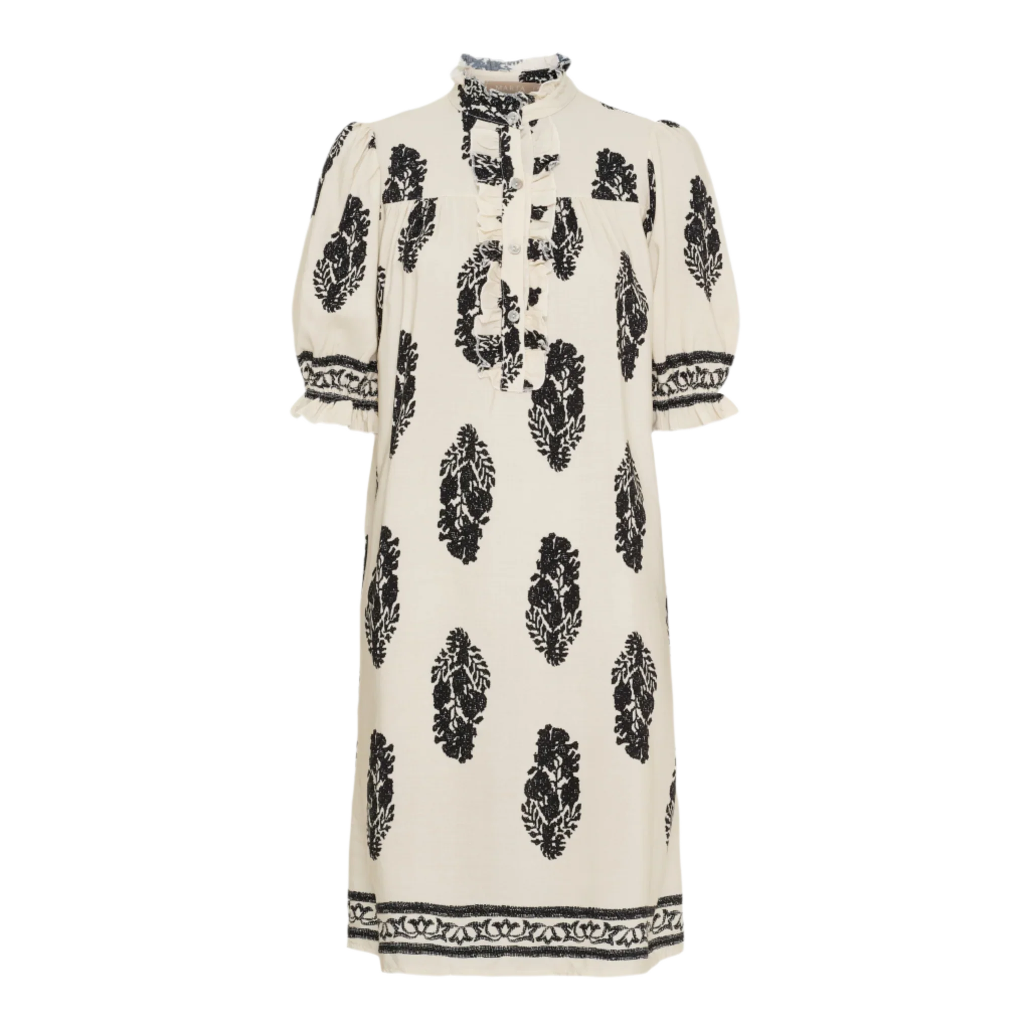 NAOMI 259077 RÅHVID/SORT Kjole - Billede 2