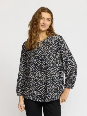 TARA.ES25 NAVY/SAND Bluse