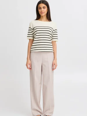 FRADDI RÅHVID/SORT STRIB Strik