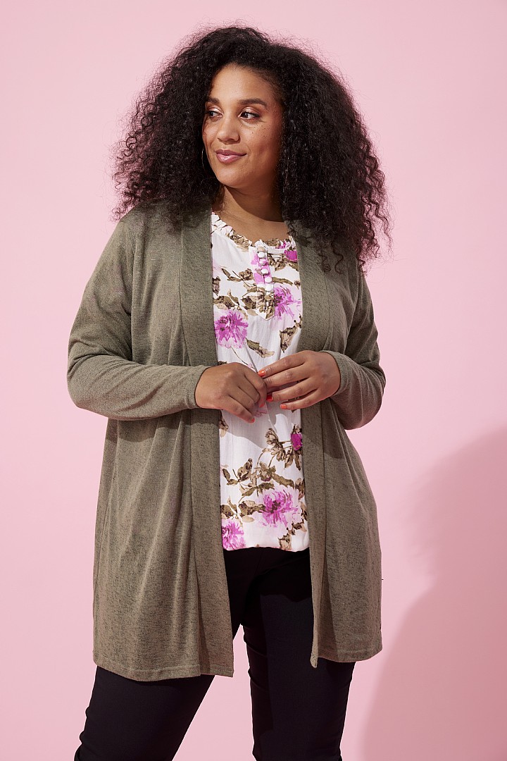 AGAE 171 ARMY CARDIGAN Strik