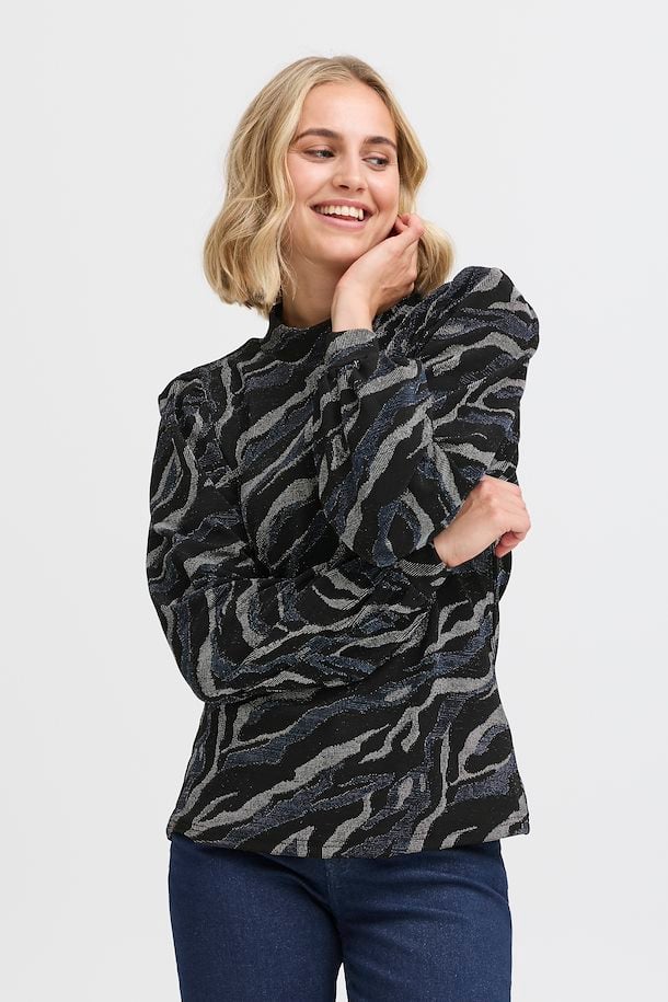 FRCALYPSO BLÅ/SØLV 1 Bluse