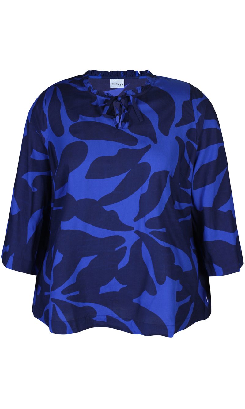 DRUE 563 BLÅ Bluse