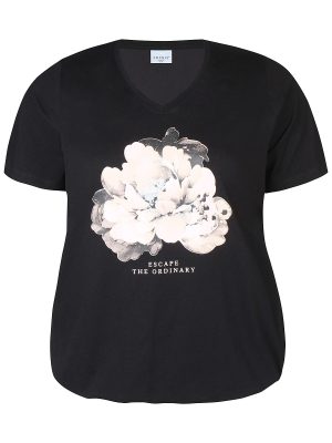 FENN 712 SORT T-shirt