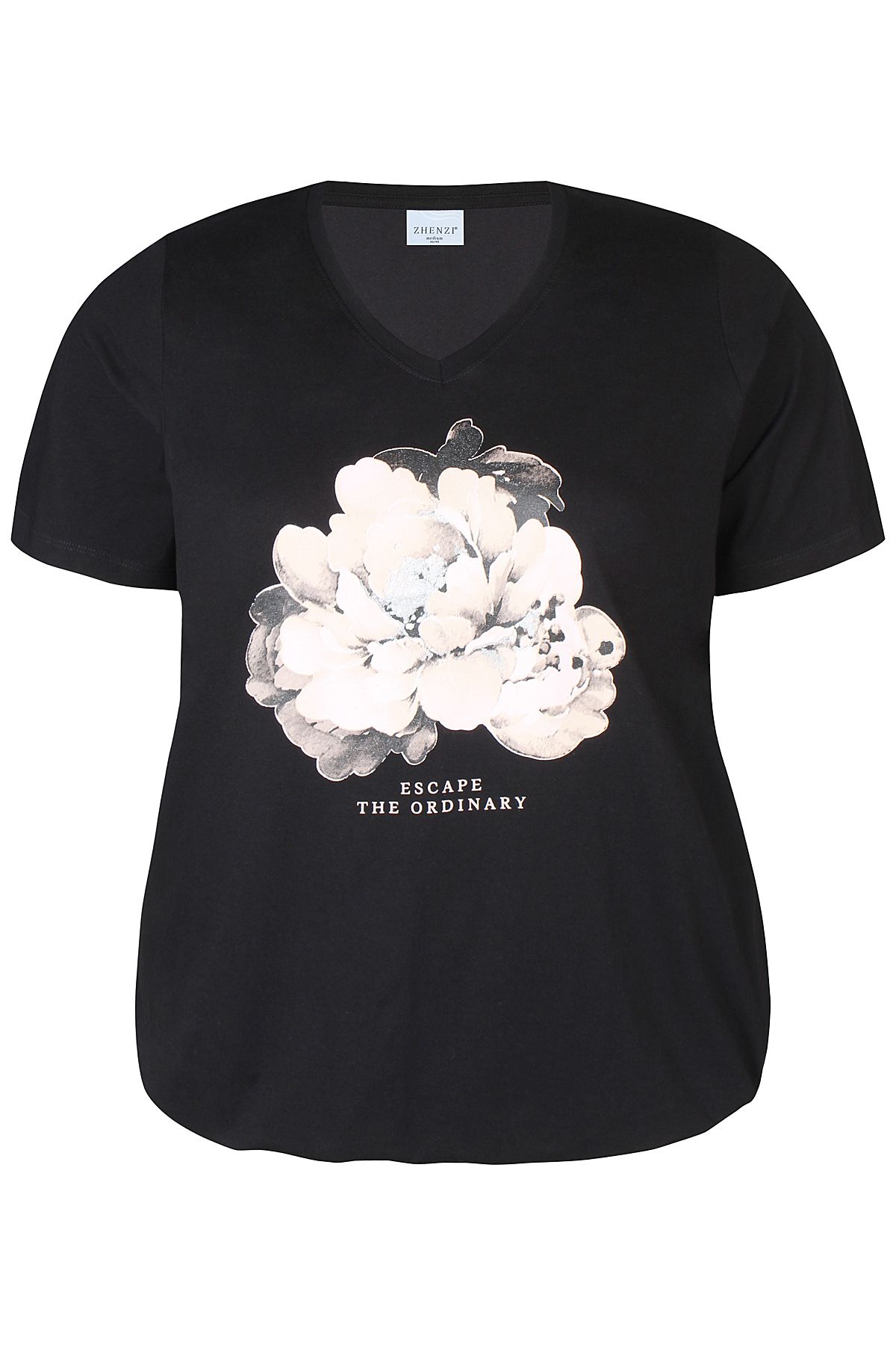 FENN 712 SORT T-shirt