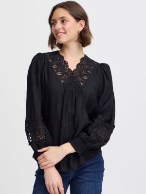 FRBLONDIE SORT Bluse