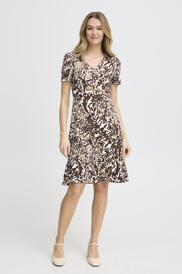 FRFEDOT BRUN/SAND KJOLE