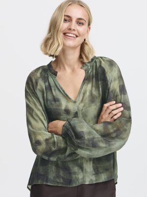 FRILLI BL 2 GRØN Bluse