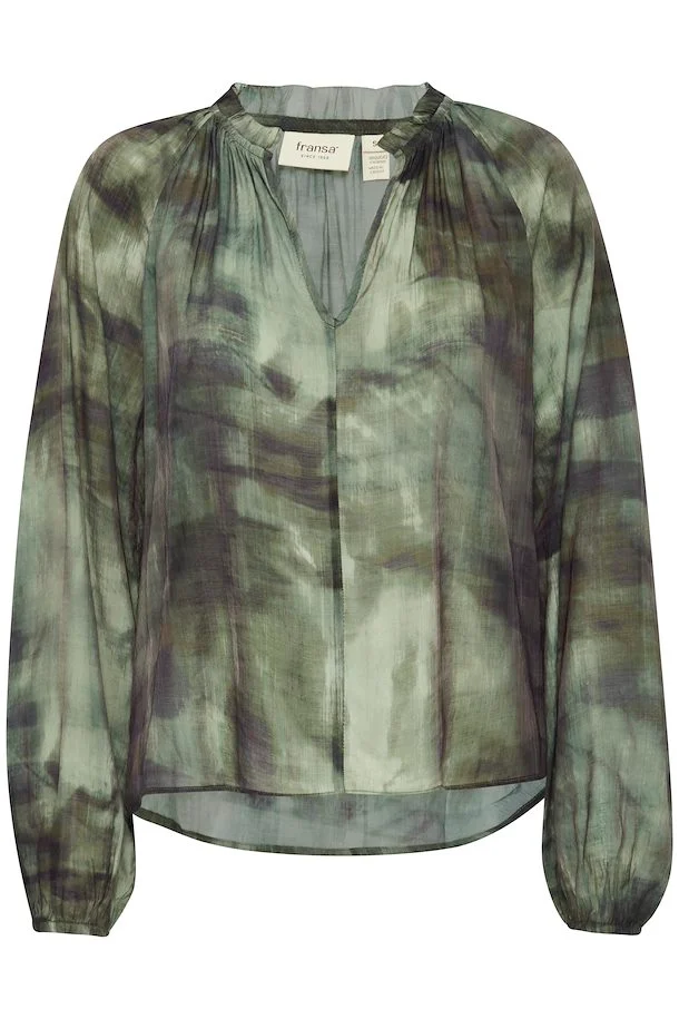 FRILLI BL 2 GRØN Bluse - Billede 2