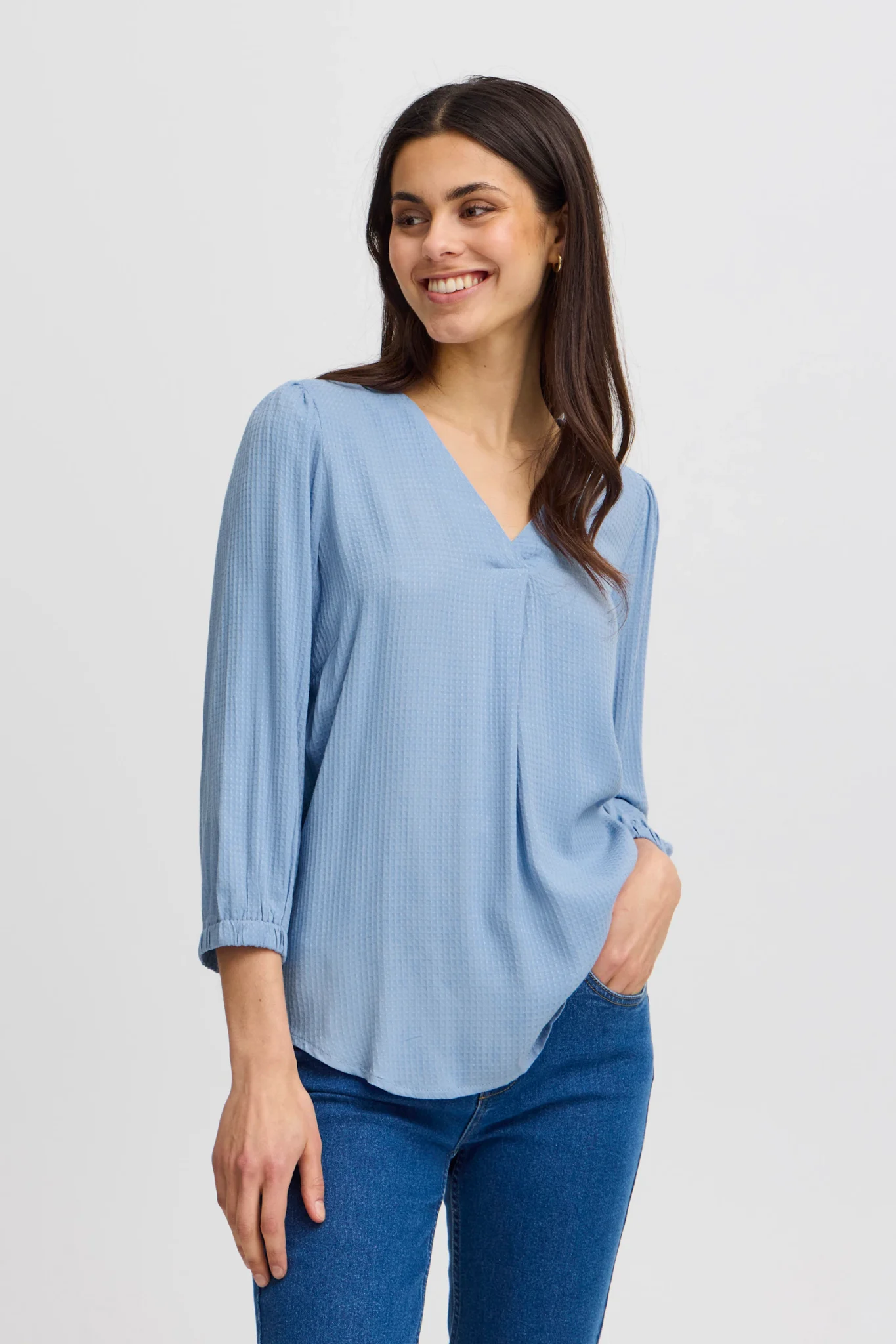 FROLINE 1 LYSEBLÅ Bluse