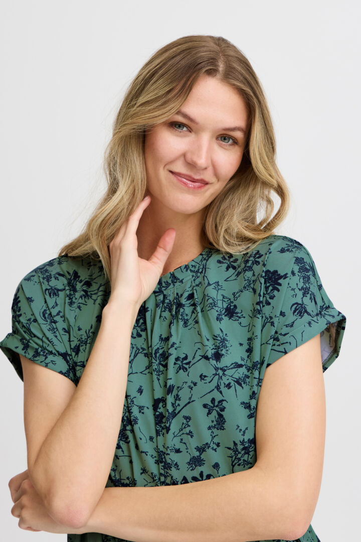 FRSEEN TEE 3 GRØN/NAVY T-shirt - Billede 2