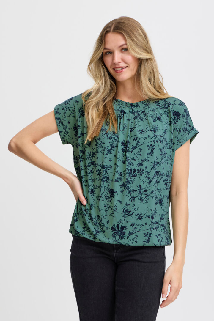 FRSEEN TEE 3 GRØN/NAVY T-shirt