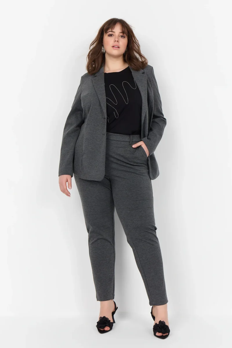 WA-SINA 1 GRÅMELANGE  Blazer