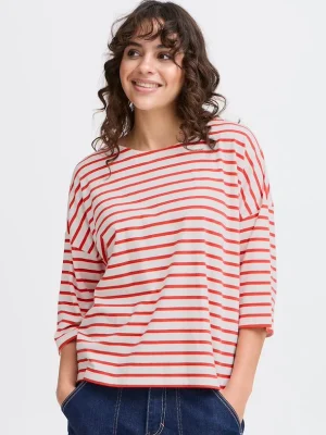 FRSIVA TEE 6 RØD/HVID T-shirt