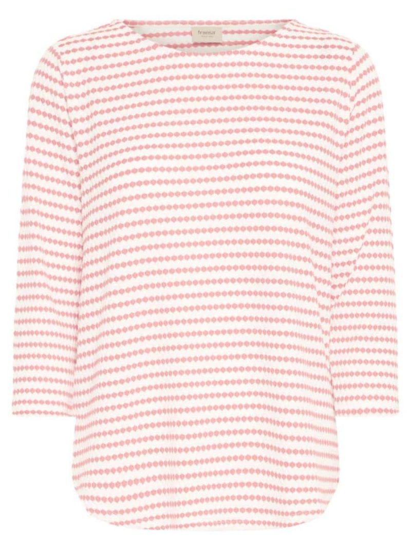 FRJOSIE TEE 2 ROSA/HVID T-shirt - Billede 2