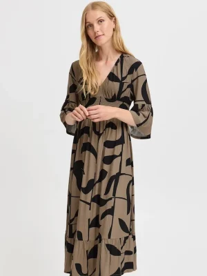 FRSAVOY DR 2 VALNØD/SORT Kjole