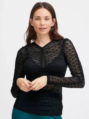 FRLUDMILLA BL2 SORT Bluse