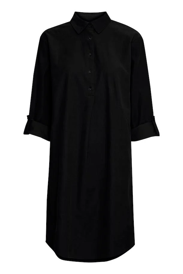 FRCORY FLØJL SORT Kjole - Billede 2