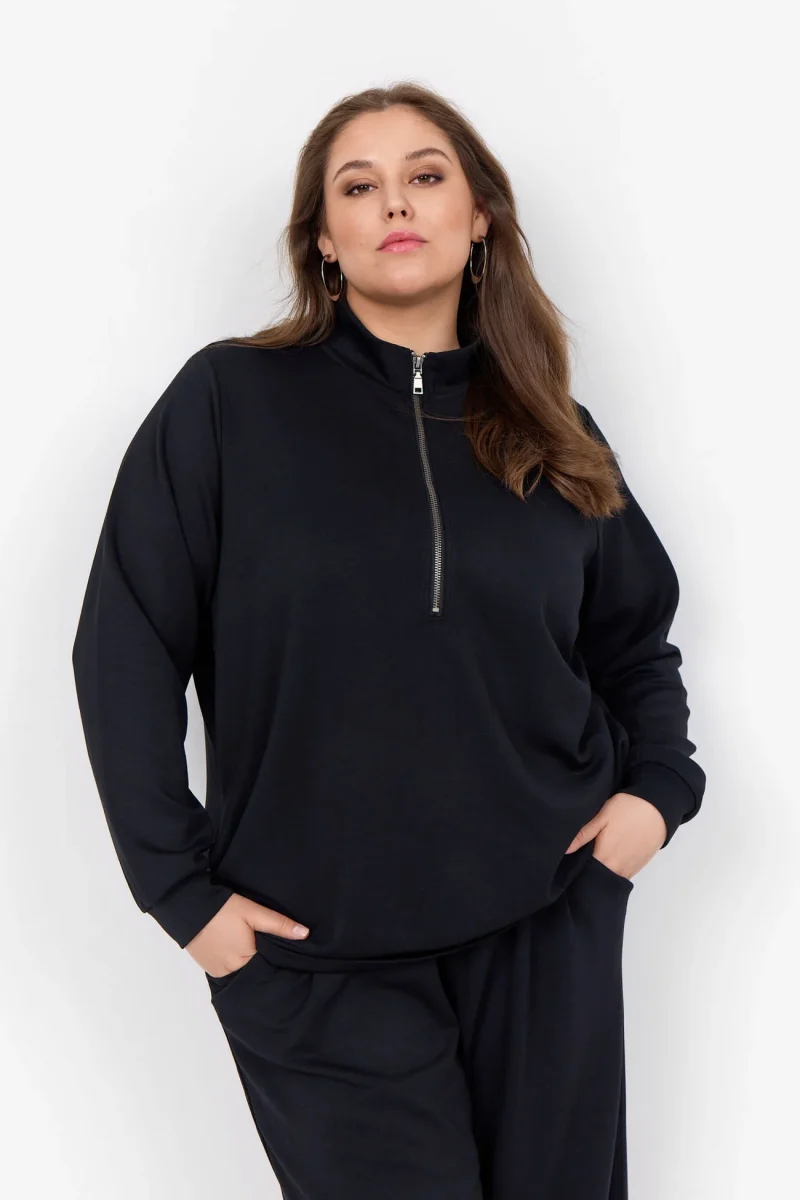WA-SABINA 26 SORT Bluse